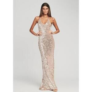 NWT Retrofete Marie Sequin Crochet Sexy Bodycon Knit Designer Dress Size M/L